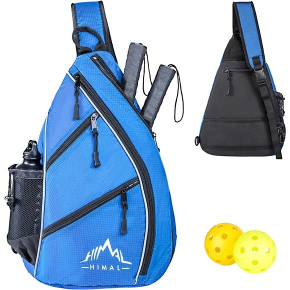 Pickleball Bag-Adjustable Pickleball,Tennis,Racketball Sling Bag-Pickleball